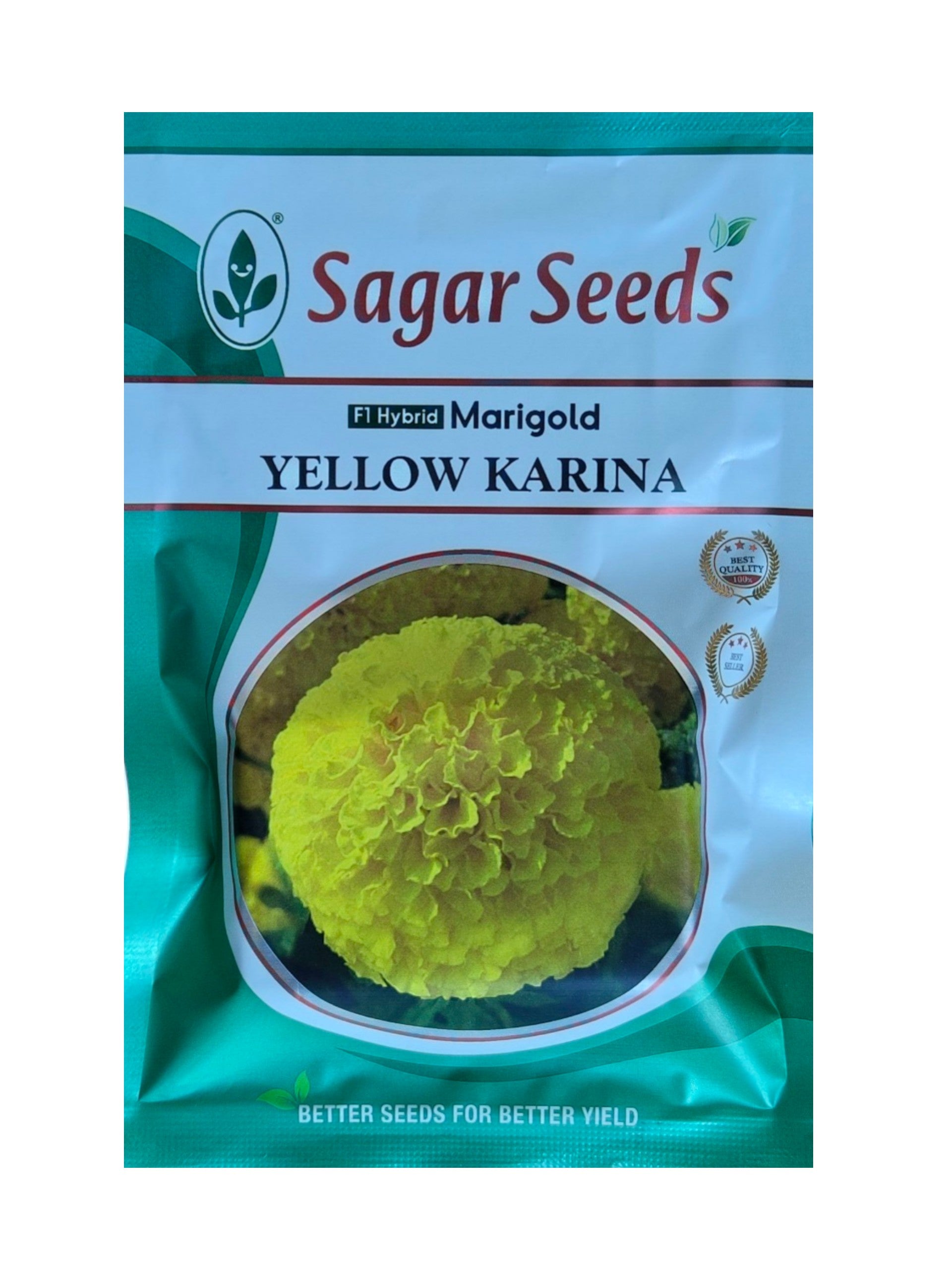 sakata marigold seeds Marigold Yellow Karina F1 Hybrid Sagar Seeds (1000N)