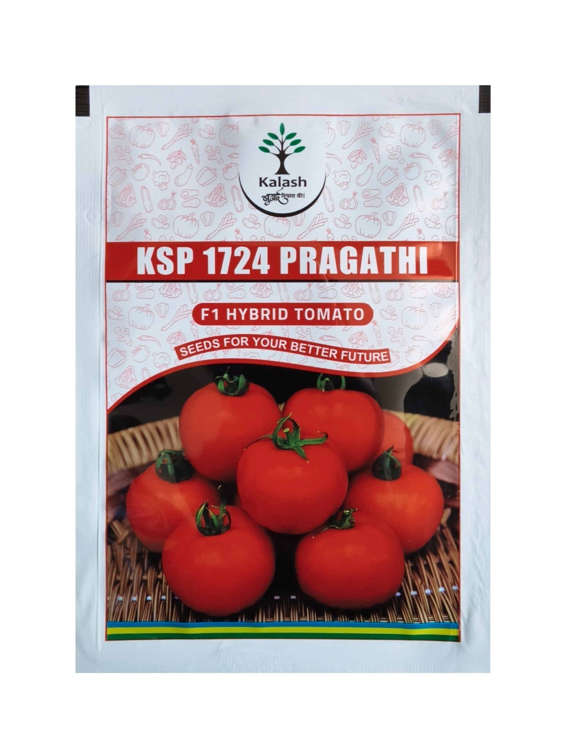 Tomato Pragathi 1724 F1 Hybrid Kalash Seeds (10 gm)