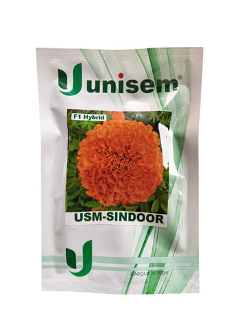 Marigold USM Sindoor F1 Hybrid Unisem Seeds (100 Seed)