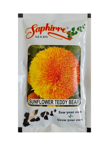 Sunflower Teddy Bear Saphirre Seeds (3000Seeds)