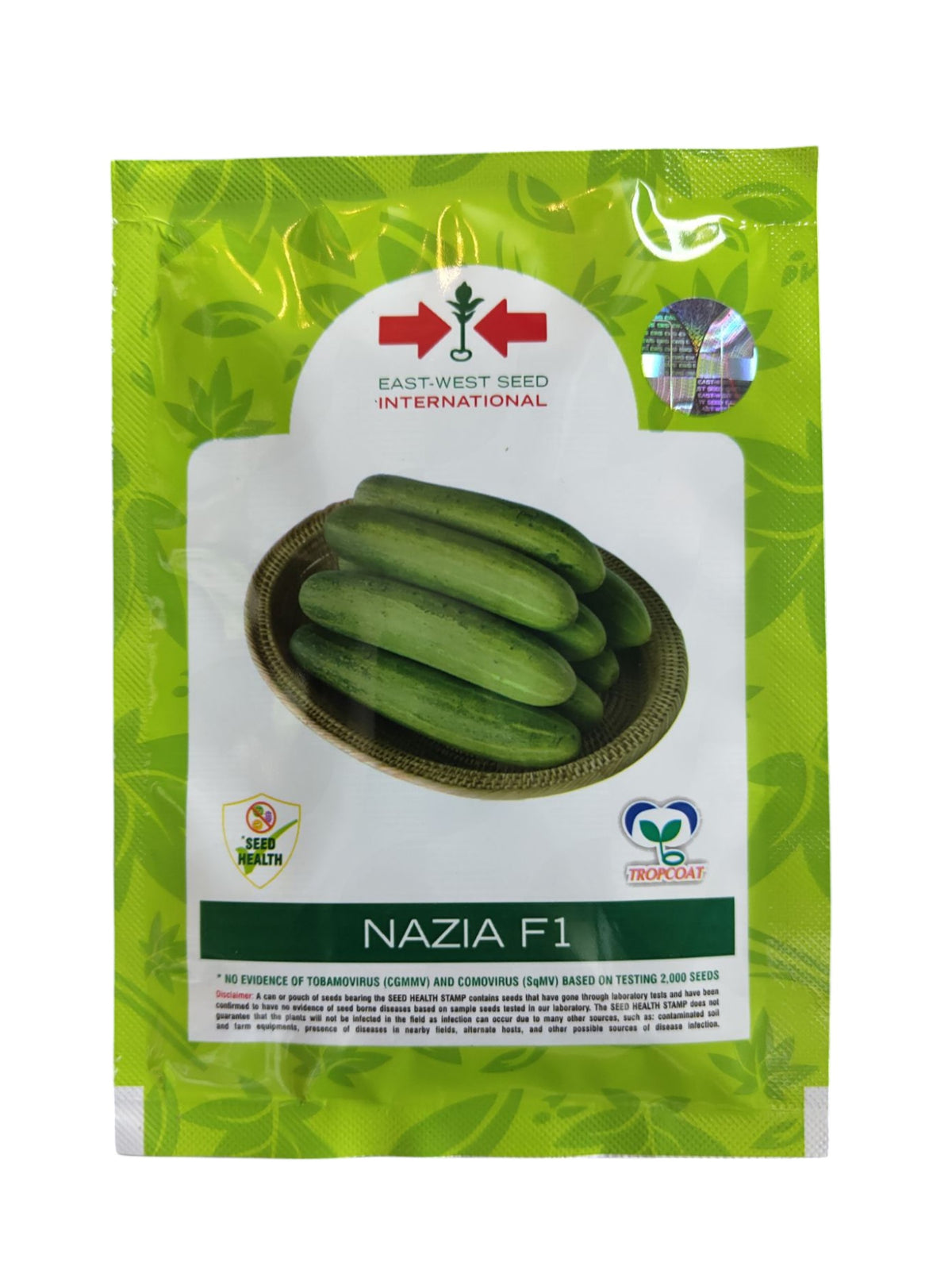Api Nazeia Cucumber Nazia F1 Hybrid East West Seeds (800Seed) (Kheera)